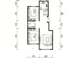 麒麟美都_2室2厅1卫 建面95平米