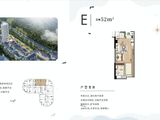 耘林生命公寓丽湾花园_1室1厅1卫 建面52平米