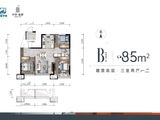 中铁逸都_3室2厅1卫 建面85平米