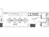 天环中心_1室1厅1卫 建面46平米