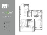 云谷金茂府_3室2厅2卫 建面115平米