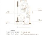 紫薇越秀馨樾府_3室2厅1卫 建面87平米