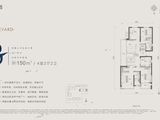 万科山河道二期_4室2厅2卫 建面150平米