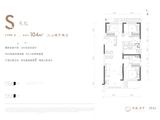 保利天汇华章_3室2厅2卫 建面104平米