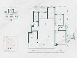 绿城錦玉蘭_3室2厅2卫 建面143平米